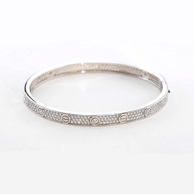 Love Expression CZ Bangle