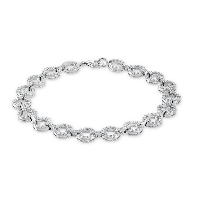 Loop Buckle CZ Bracelet