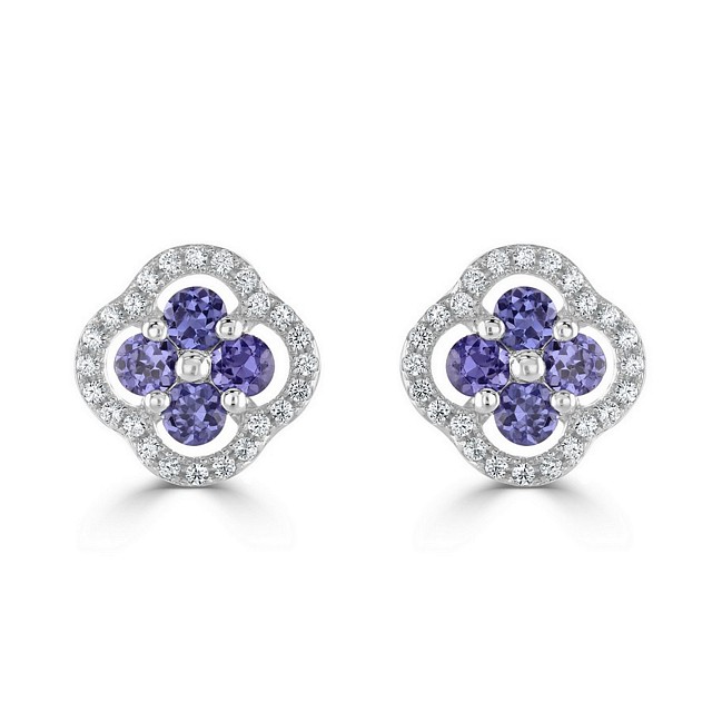Stunning Cluster CZ earrings
