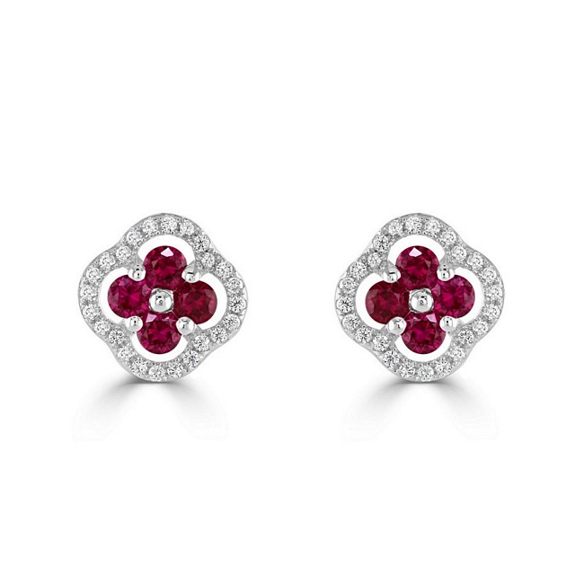 Stunning Cluster CZ earrings