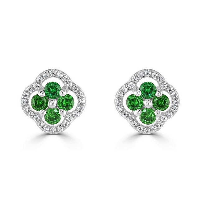 Stunning Cluster CZ earrings