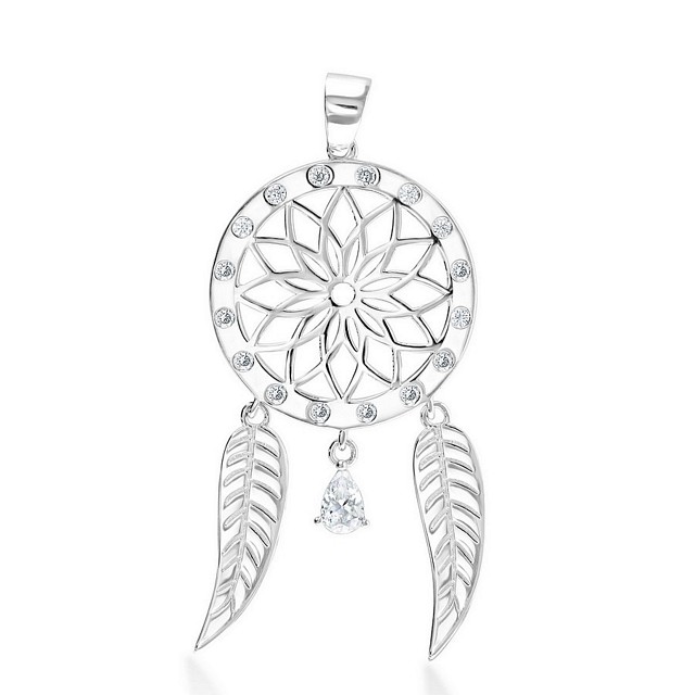 Dreamcatcher Designer CZ Pendant
