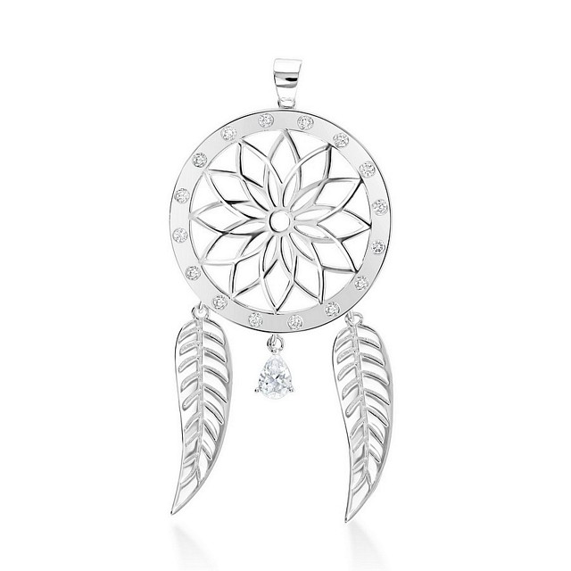 Dreamcatcher Designer CZ Pendant