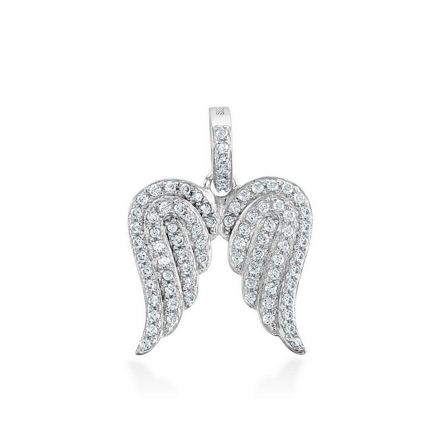 Angel Wings Designer CZ Pendant