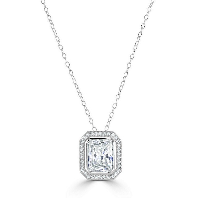 Radiant Cut Special CZ Pendant