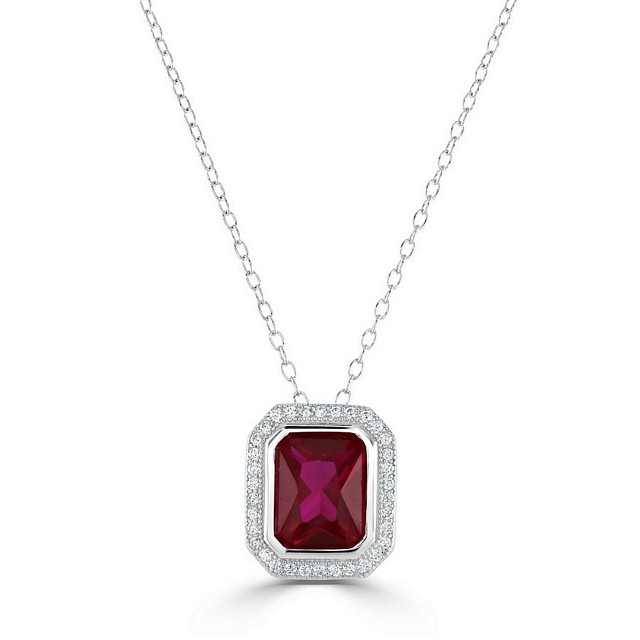 Radiant Cut Special CZ Pendant