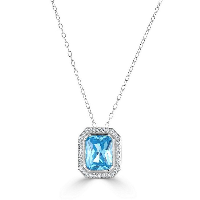 Radiant Cut Special CZ Pendant