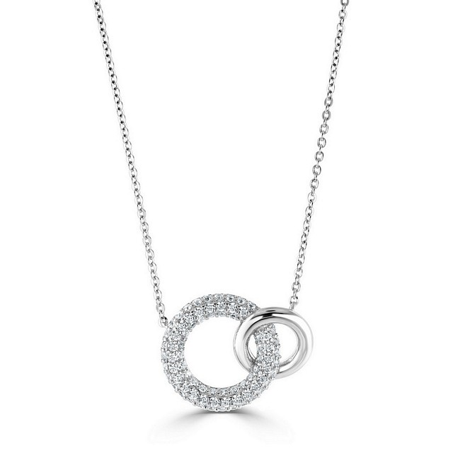 Dress Circle Halo CZ Pendant