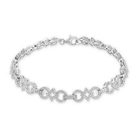 Beautifully design "Omega" CZ Bracelet