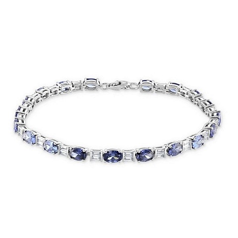 Oval & Baguette "Tennis Style" CZ Bracelet