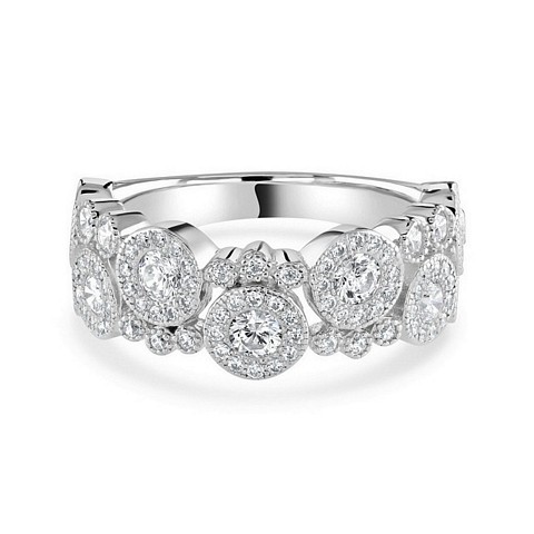 Special Design "Bubble" CZ ring