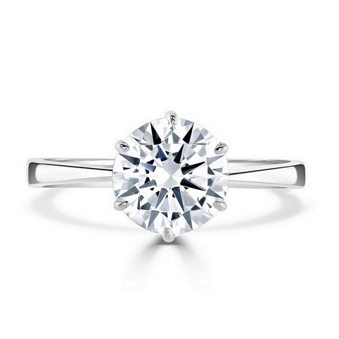 Special Round Solitaire CZ ring