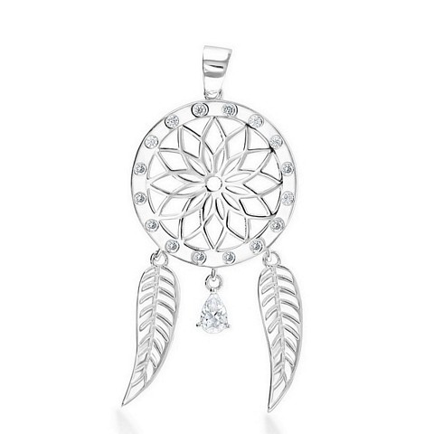 Dreamcatcher Designer CZ Pendant